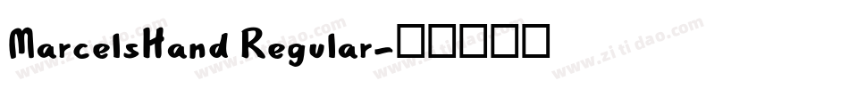 MarcelsHand Regular字体转换